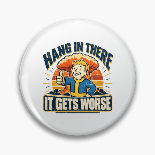Item preview, Hang In There It Gets Worse Gamer Fan designed and sold by HumansStuck12.
