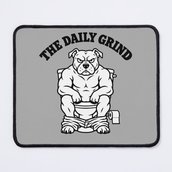 Item preview, Funny Bulldog Toilet Humor Design designed and sold by freshwear design.