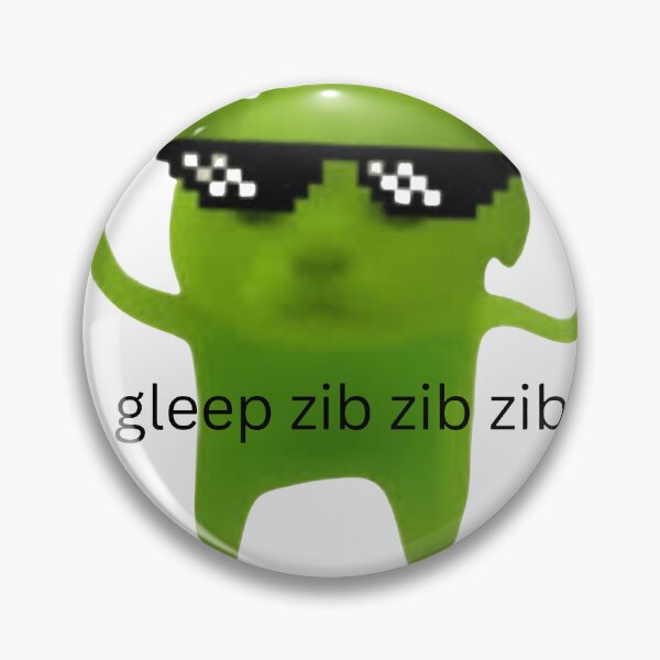Item preview, Funny alien cat meme gleep zib zib zib designed and sold by starbitstickerz.