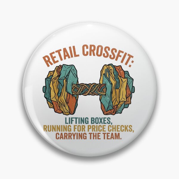 Item preview, Retail CrossFit Funny Retail Worker Humor Workout designed and sold by jrzvibe.
