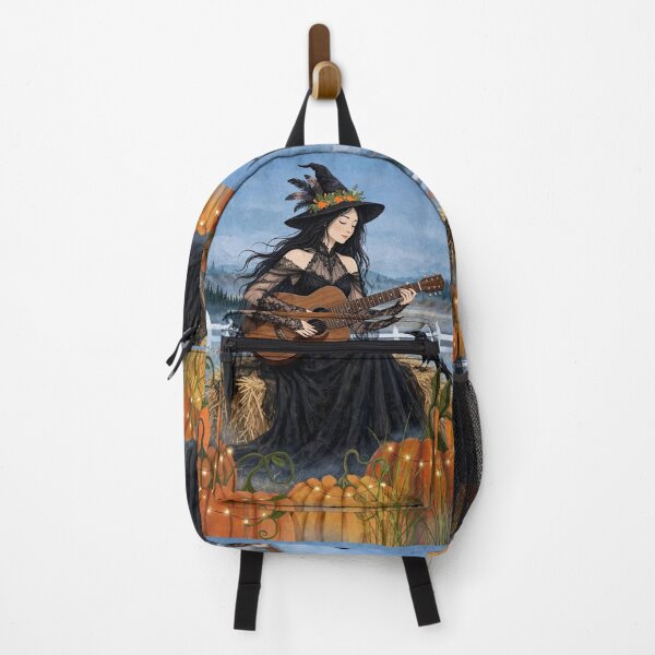 Item preview, The Elegant Witch Playing Guitar on a Bed of Straw. designed and sold by DibujandoPorfa.