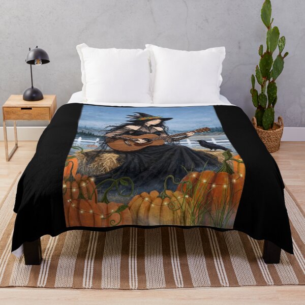 Item preview, The Elegant Witch Playing Guitar on a Bed of Straw. designed and sold by DibujandoPorfa.