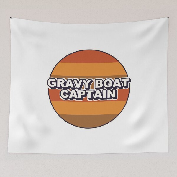Item preview, Gravy Boat Captain Funny Thanksgiving Shirt Sticker designed and sold by Alphakenon.