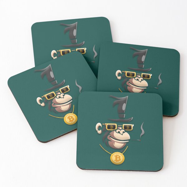 Item preview, Bitcoin Monkey - King of Crypto Style designed and sold by TheBraedLuxury.