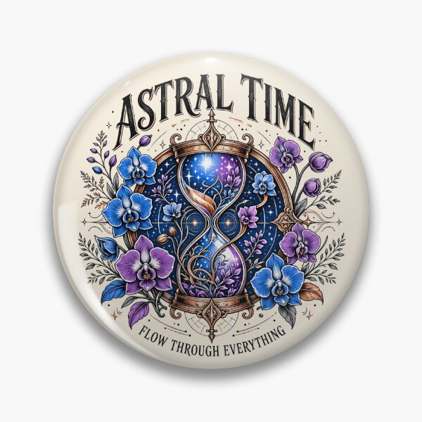 Item preview, Astral Time Vintage Botanical Hourglass Poster designed and sold by Nadiename.