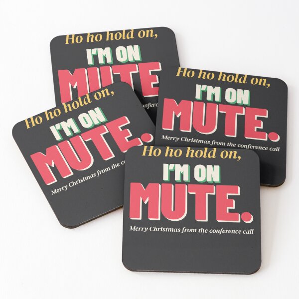 Item preview, I'm On Mute Funny Christmas Office Video Call Remote Work designed and sold by SickDesign.
