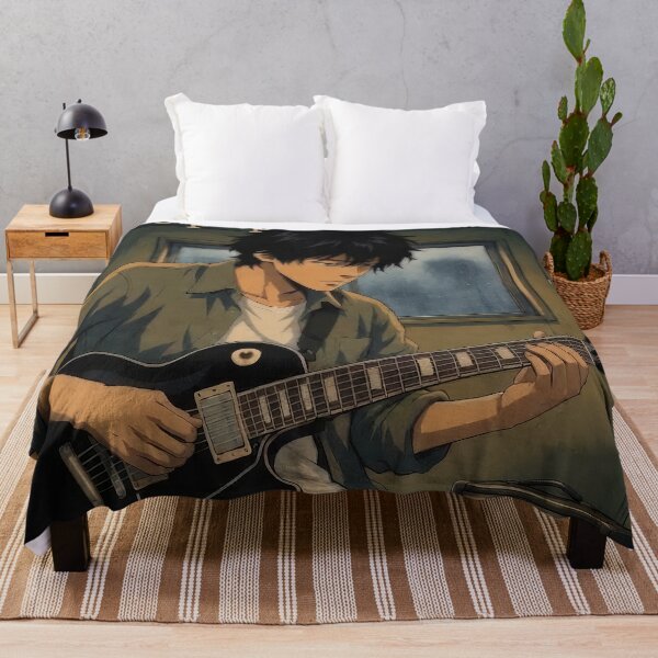 Item preview, Keep Practicing! – Retro 90s Anime Guitarist Motivation designed and sold by Douglystuff.