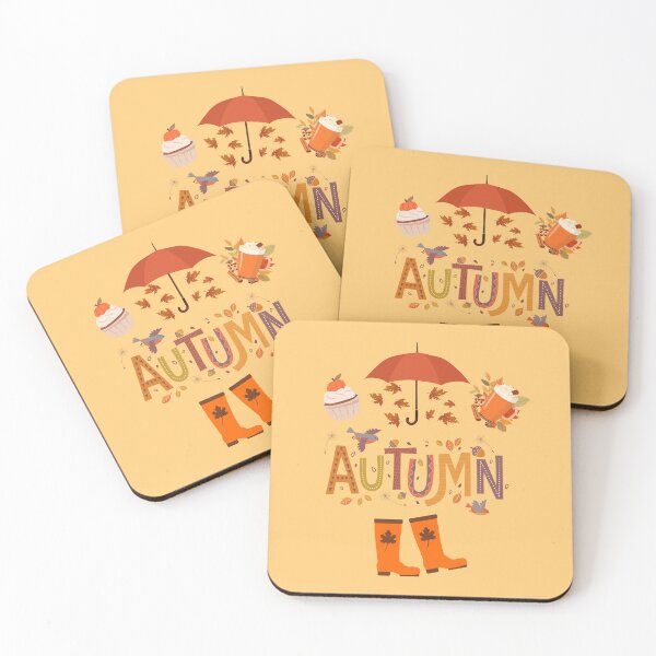 Item preview, Autumn Leaves And Rain Boots Illustration designed and sold by MKTreasures.