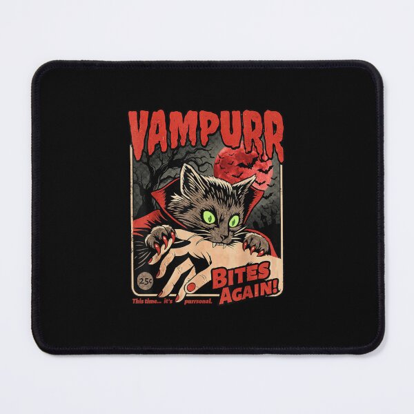 Item preview, Vampurr Bites Again Funny Cat Halloween Vintage Graphic designed and sold by MatherFisher.