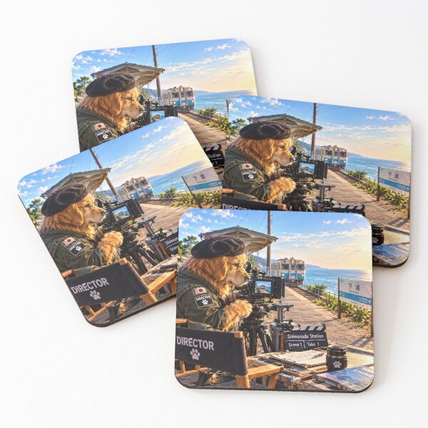Item preview, Golden Retriever Film Director at Shimonada Station – Japan Seaside Railway designed and sold by CHANNELZIPANG.