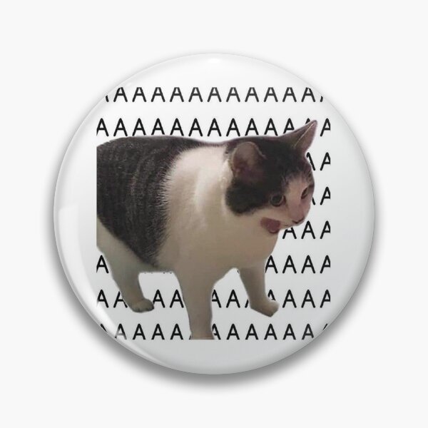 Item preview, Screaming Cat Shocked Meme Sticker designed and sold by yum eggy cat.