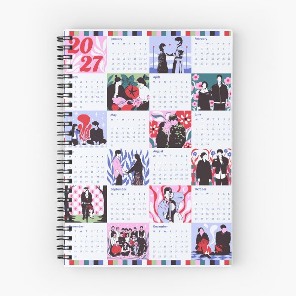 Item preview, kdrama 2027 calendar  designed and sold by nelkrshop.