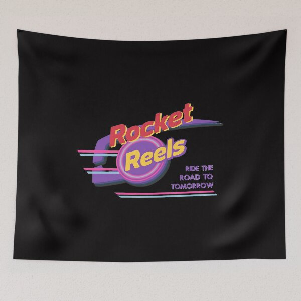 Item preview, Rocket Rods 80s Retro Future Neon Logo designed and sold by ValentinCasevc.