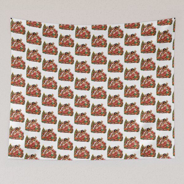 Item preview, Moose Christmas Lights Santa Hat Funny Moose Pajama Xmas designed and sold by QuiteOrbit.