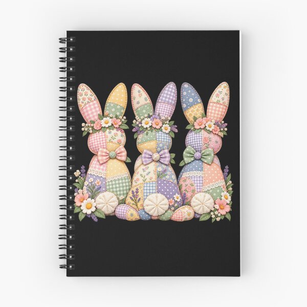 Item preview, Patchwork Easter Bunnies in Bloom designed and sold by Art For You Studio.