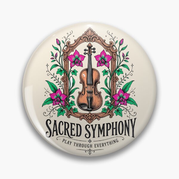 Item preview, Sacred Symphony Vintage Botanical Violin Poster designed and sold by Nadiename.
