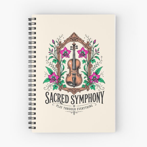 Item preview, Sacred Symphony Vintage Botanical Violin Poster designed and sold by Nadiename.