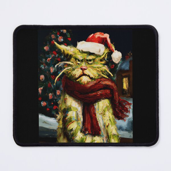 Item preview, Christmas Grinch Cat designed and sold by Solrosales.