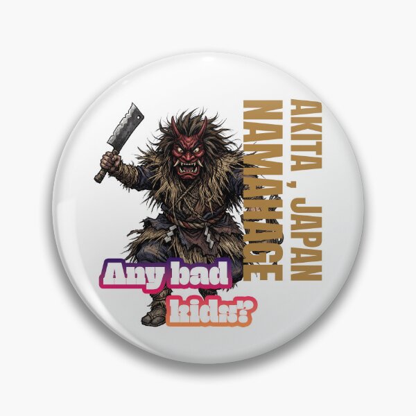 Item preview, Any Bad Kids? Japanese Oni Demon Samurai with Cleaver – Dark Streetwear Art designed and sold by LOVEARTDESIGN.
