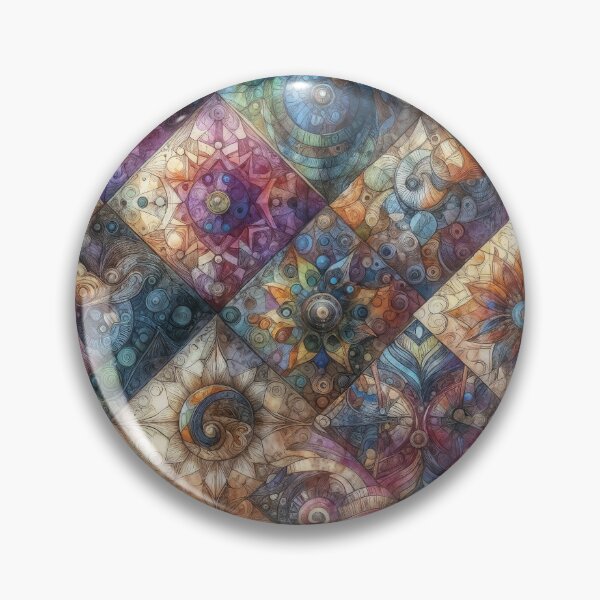 Item preview, colorful quilted design designed and sold by CoolMoonMischief.