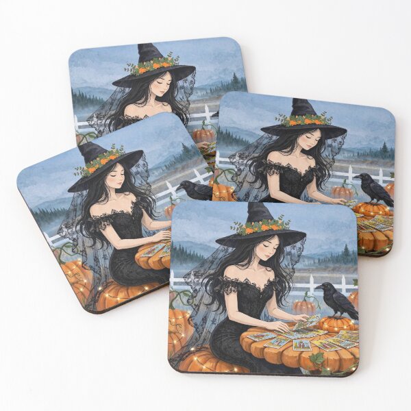Item preview, The Beautiful Witch Reading Her Tarot Cards. designed and sold by DibujandoPorfa.