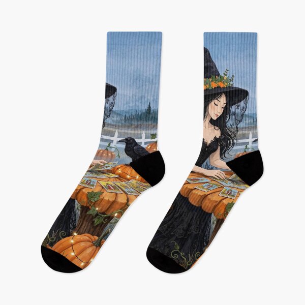 Item preview, The Beautiful Witch Reading Her Tarot Cards. designed and sold by DibujandoPorfa.
