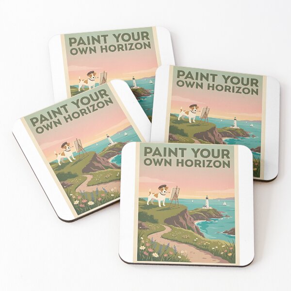 Item preview, Jack Russell Coastal Painter designed and sold by PictoVibe.