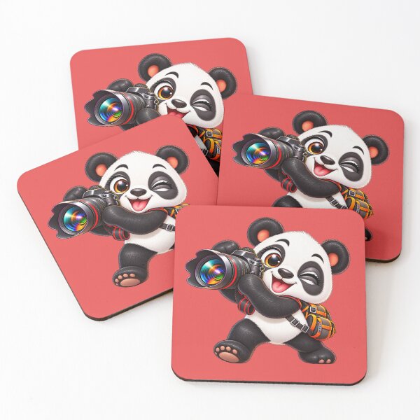 Item preview, Cute Panda Photographer – Photography Sticker designed and sold by marvinins.