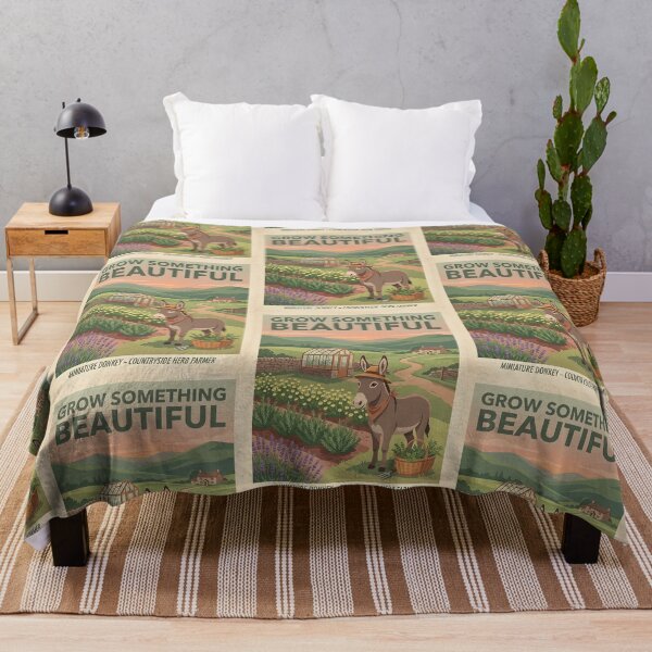 Item preview, Miniature Donkey Herb Farmer designed and sold by PictoVibe.