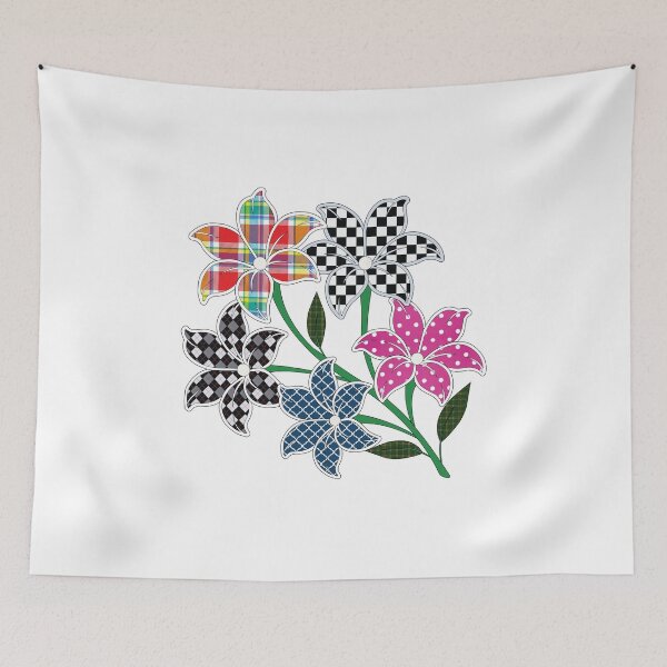 Item preview, Multicolour flowers, polka dots, argyle, tartan, ogee, checkers and tattersall patterns. designed and sold by Lennylindesigns.