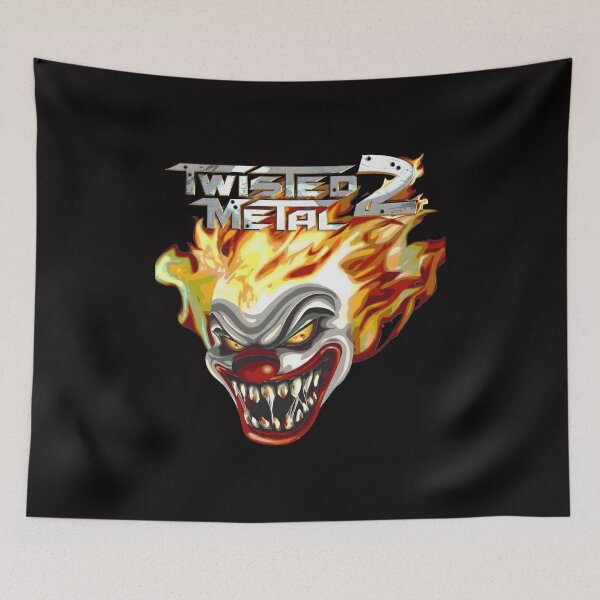Item preview, Twisted Metal 2 Flaming Clown Menacing Art designed and sold by Sadeetfel.