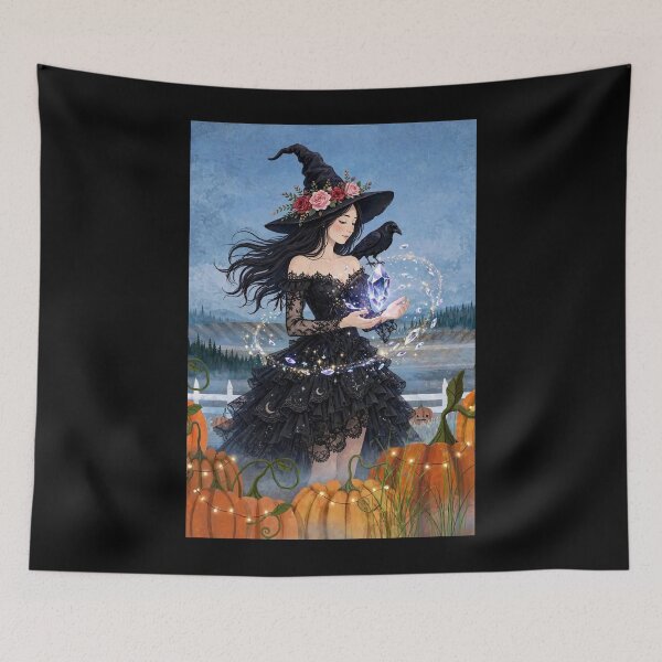 Item preview, The Enchanting Witch Creating a Diamond with Magic. designed and sold by DibujandoPorfa.