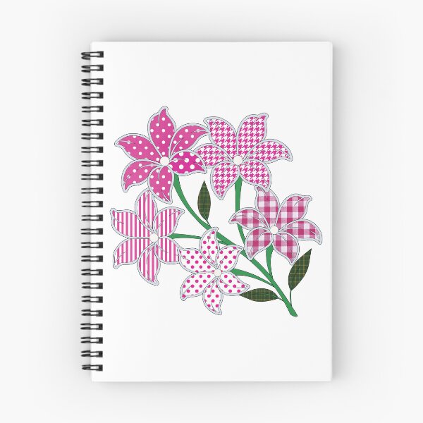 Item preview, Pink flowers, polka dots, gingham, stripes and houndstooth patterns. designed and sold by Lennylindesigns.