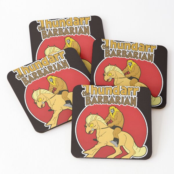 Item preview, Thundarr the Barbarian Riding Beast Retro Cartoon Art designed and sold by Mawntsni.