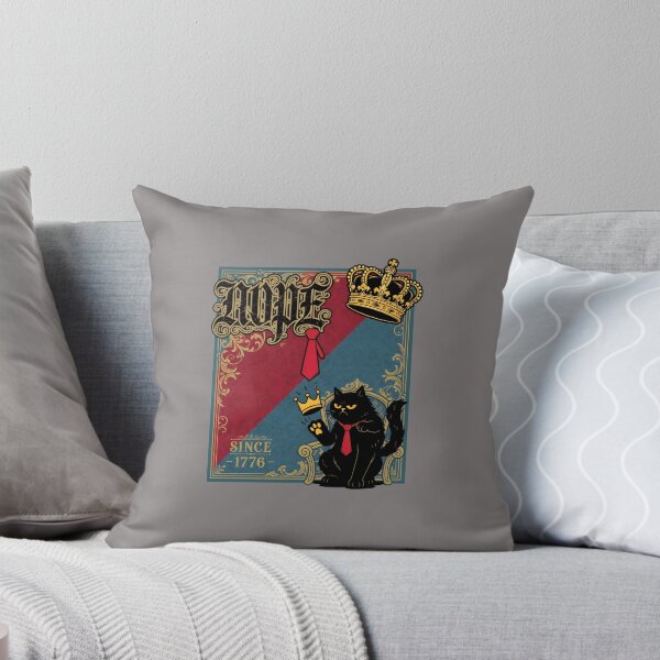 Item preview, Nope Cat Kicking Crown Since 1776 T Shirt-60 designed and sold by SorenNoll.
