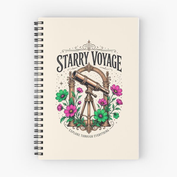 Item preview, Starry Voyage Vintage Telescope Astronomy Poster designed and sold by Nadiename.