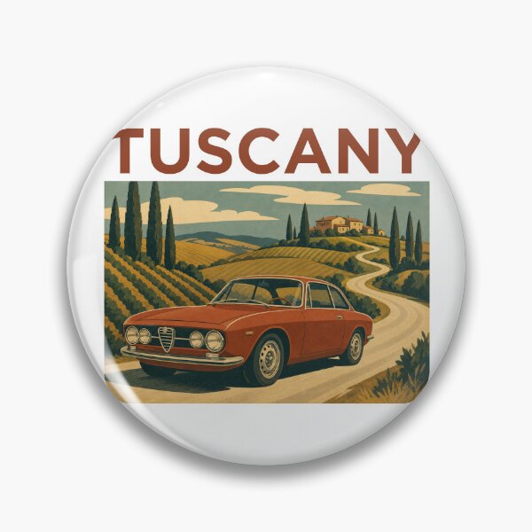 Item preview, Tuscany Vintage Travel Poster designed and sold by Automotive Art by Greg.