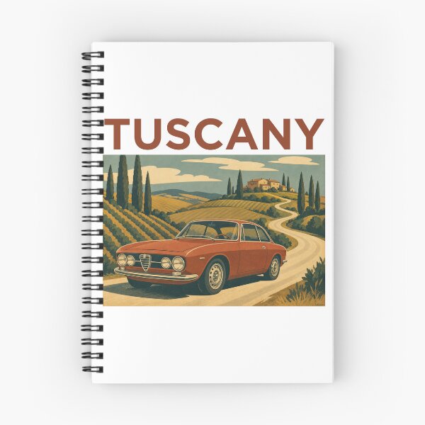 Item preview, Tuscany Vintage Travel Poster designed and sold by Automotive Art by Greg.