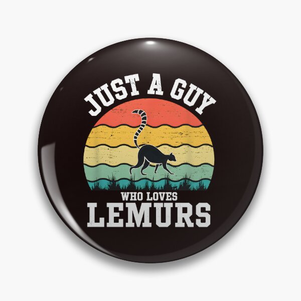 Item preview, Just A Guy Who Loves Lemurs Retro Sunset designed and sold by ThresholdBlue.