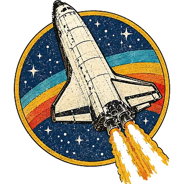 Artwork thumbnail, Distressed Rocket Emblem  by QuiteOrbit