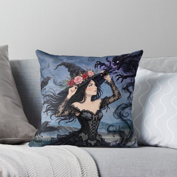 Item preview, The Fearless Witch Facing a Sinister Specter. designed and sold by DibujandoPorfa.