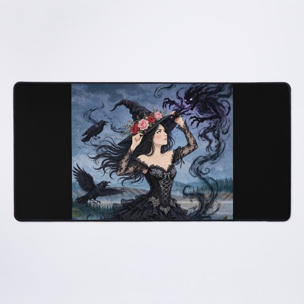 Item preview, The Fearless Witch Facing a Sinister Specter. designed and sold by DibujandoPorfa.