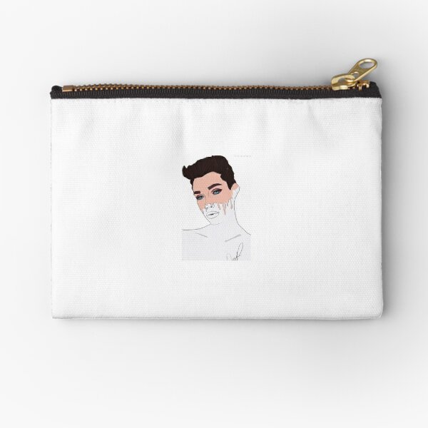 Youtube Zipper Pouches Redbubble - black hair eerie wig slushy roblox