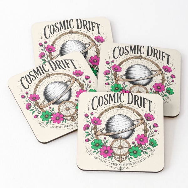 Item preview, Cosmic Drift Vintage Planet Astronomy Poster designed and sold by Nadiename.