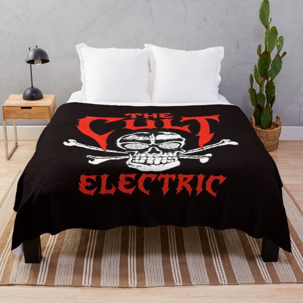 Item preview, The Cutt Electric Skull Crossbones Rock designed and sold by OddCanvasArt.