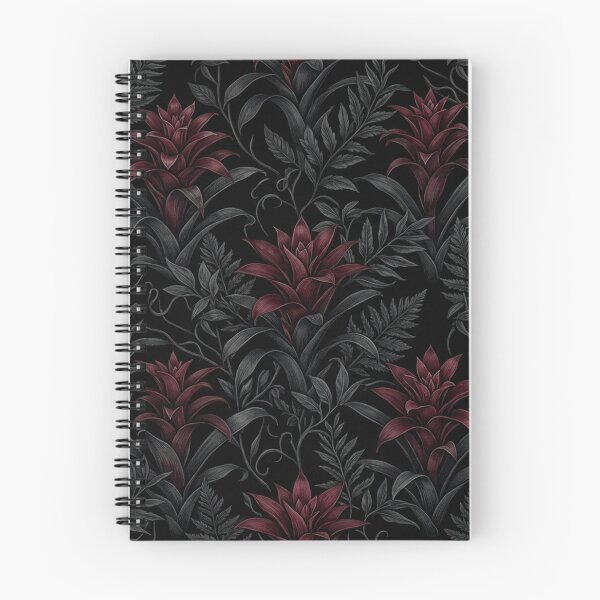 Item preview, Dark Burgundy Bromeliad Botanical Floral Pattern designed and sold by Owcomm.