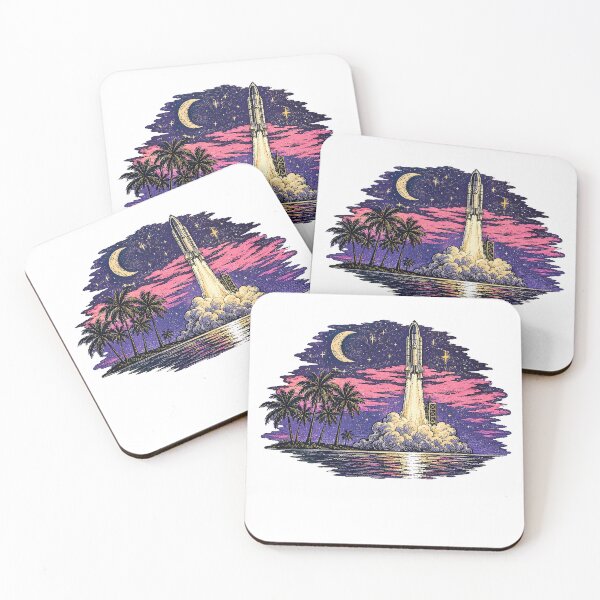 Item preview, Retro Rocket Launch designed and sold by QuiteOrbit.