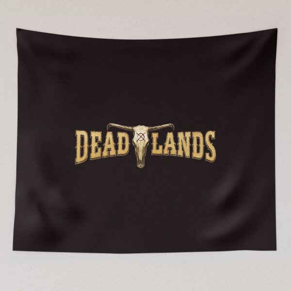 Item preview, Dead Lands Arched Bull Skull Western Supernatural  designed and sold by OddCanvasArt.