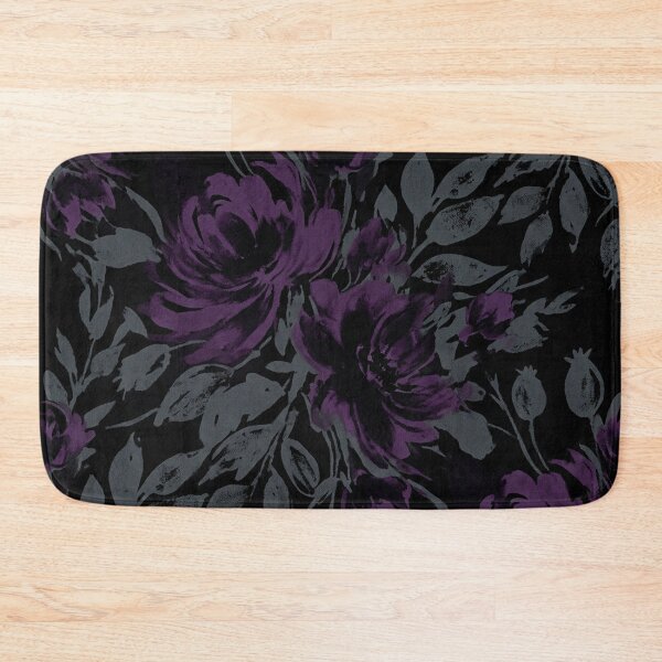 Item preview, Moody Dark Purple Floral Botanical Garden Pattern    designed and sold by Owcomm.