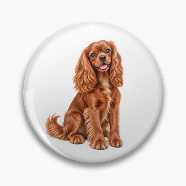 Item preview, King Charles Cavalier Spaniel Dog Ruby Colored designed and sold by BackgroundND.